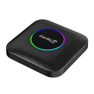 Carlinkit TBOX PLUS LED trådløs adapter, 4G/64G, Apple Carplay/Android Auto (sort)