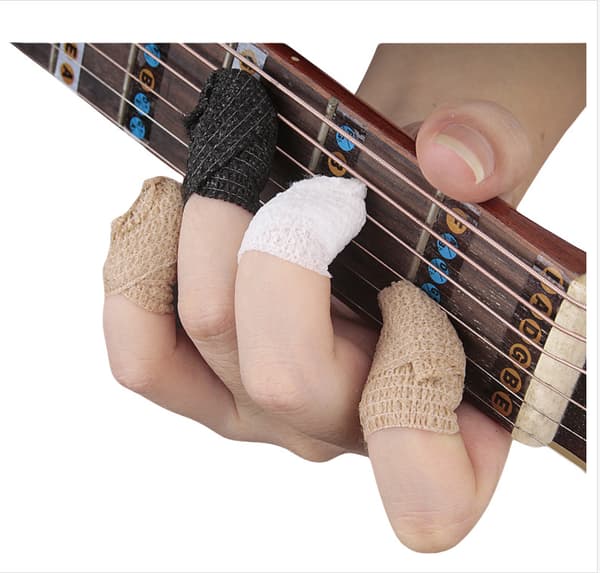 Fingerskydd för gitarr, smärtlindrande fingerskydd för gitarrister Beige 2.5 cm