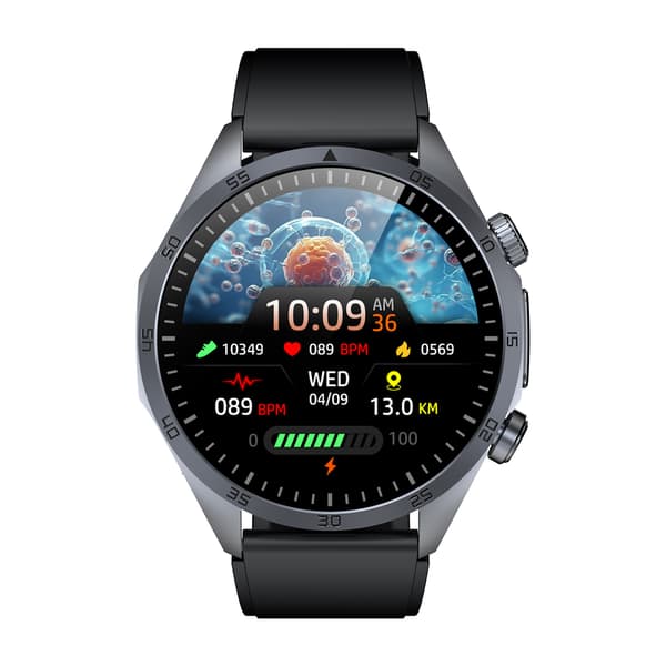 Smartwatch med avancerad hälsoövervakning Black