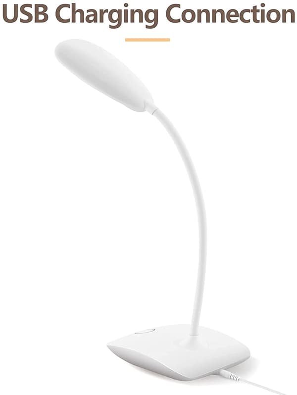 Skrivebordslampe med dimming (LED) - Hvit