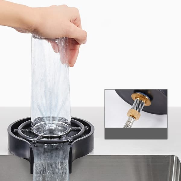 Højtryksrenser til glas Black