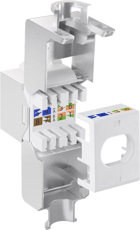 Keystone-modul RJ45 CAT 6A, STP, slim-line