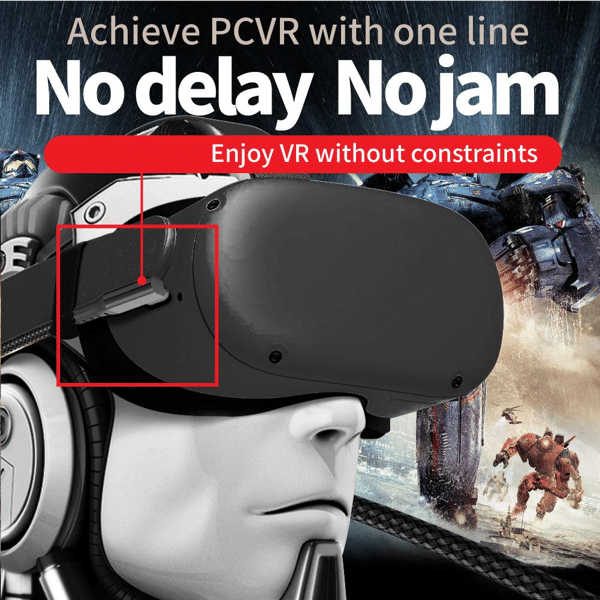 Overgangskabel USB-C for Oculus Quest 2 3 m