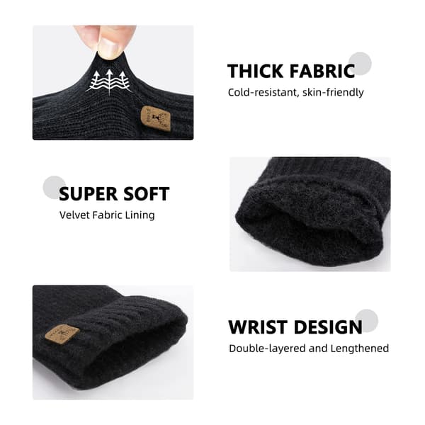 Halvfingerhandskar Black