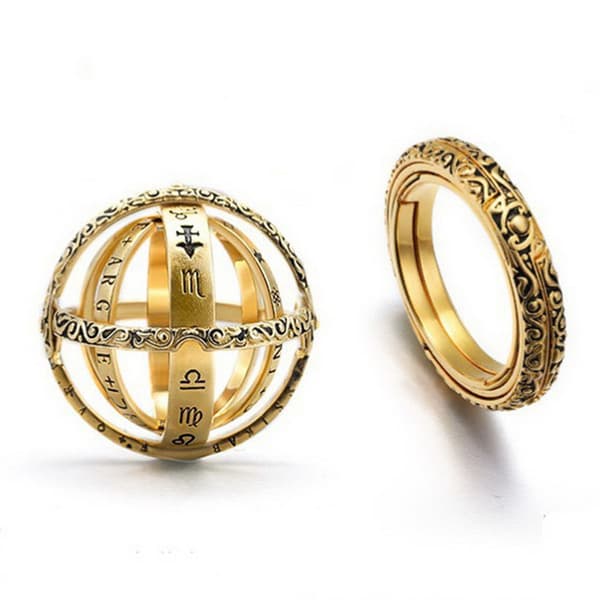 Sammenfoldelig kosmisk ring/kugle Gold 18 mm