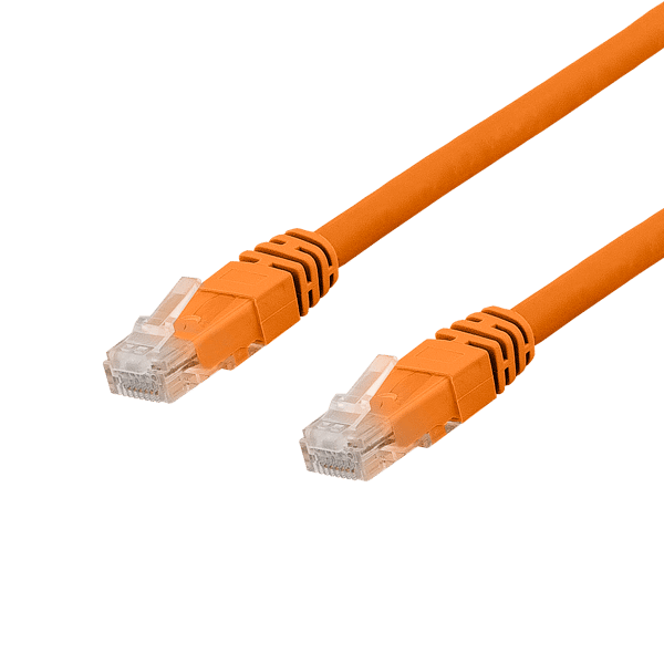 U/UTP Cat6a patch cable, LSZH, 0.5m, orange
