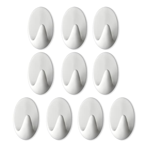 10-pack starka självhäftande väggkrokar S