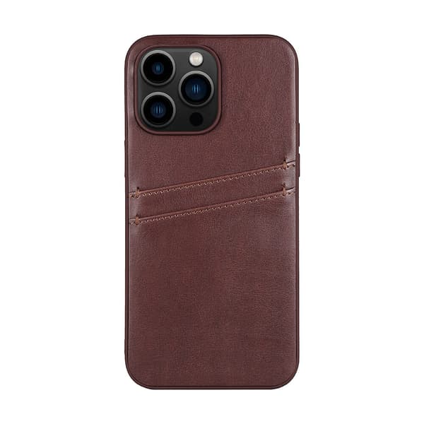 Mobildeksel PU Brun - iPhone 14 Pro Max