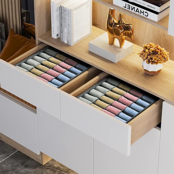 2-pack Separerad Förvaringslåda - Byxor, Strumpor & Underkläder Organizer