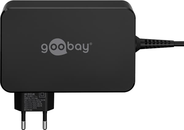 USB-C™-lader for bærbare datamaskiner (90 W) svart