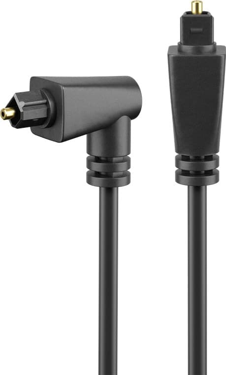 Toslink-kabel vinklet og roterbar