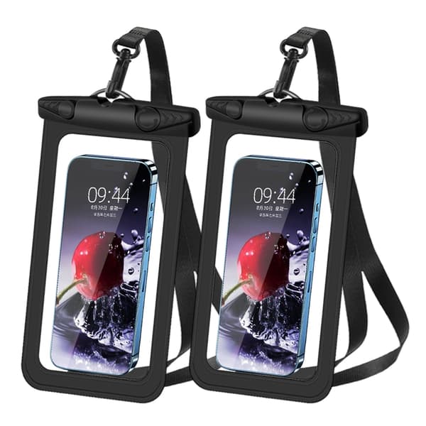 Vandtæt mobiltaske 7 tommer Black