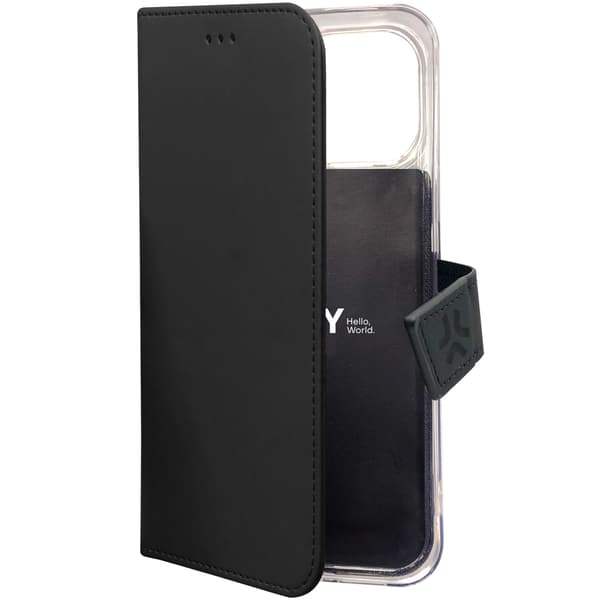 Wally Wallet Case iPhone 15 Pro Max Svart