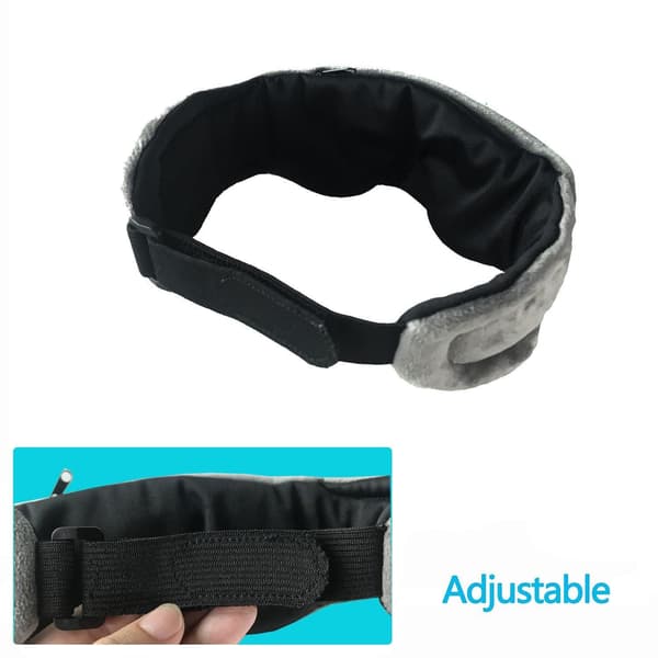 Sovhörlurar - Sovmask med hörlurar Bluetooth 5.0 Grey