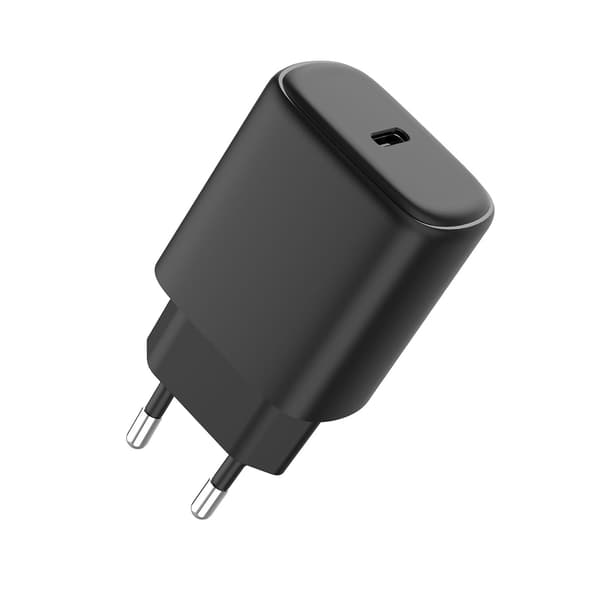 Lader 220V 1xUSB-C Pd 20W Svart