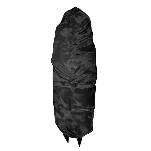 Satin sovehætte med sløjfe Black