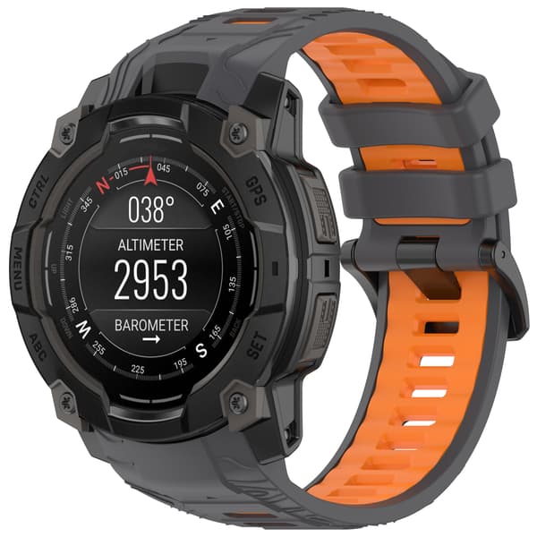 Garmin Instinct 3 Two-Tone Silikone Urrem Orange Model 1