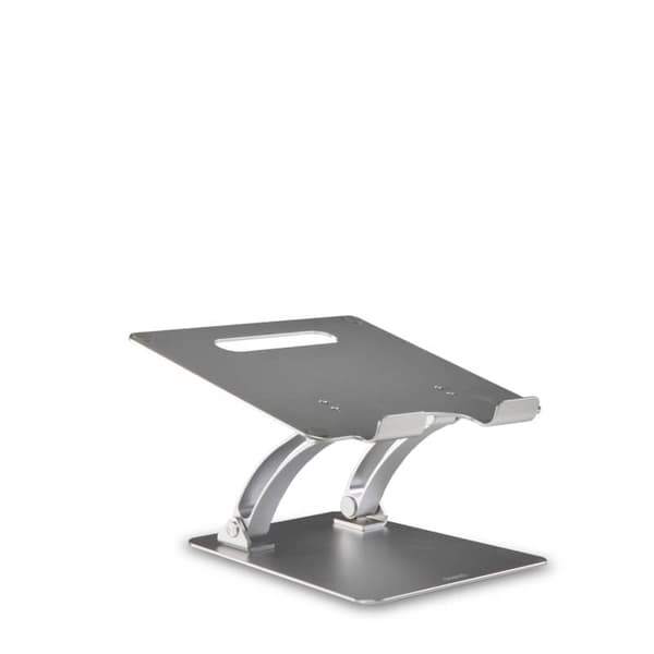 Laptopställ Dual Pivot Riser Justerbar Aluminium Silver