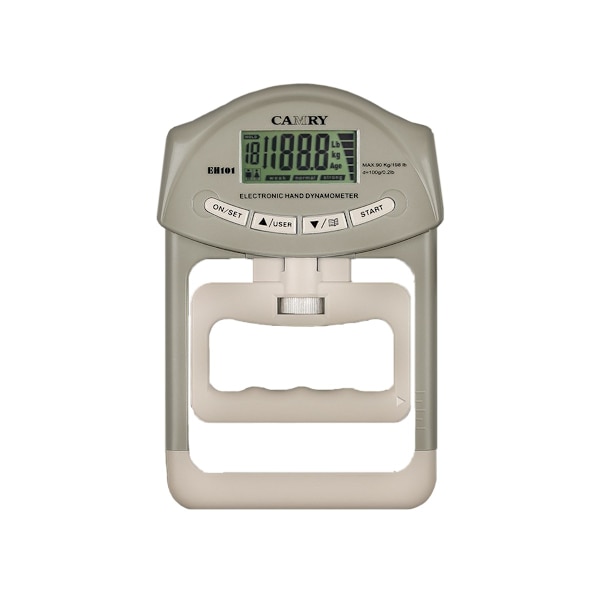 Elektronisk Hånddynamometer Grip Strength Tester - Justerbar og Nøyaktig Grey