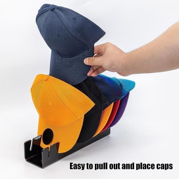Baseballcaps-organisator, 2-pakning Black