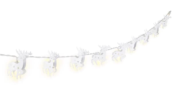 10 LED-lampor "Ren", vit