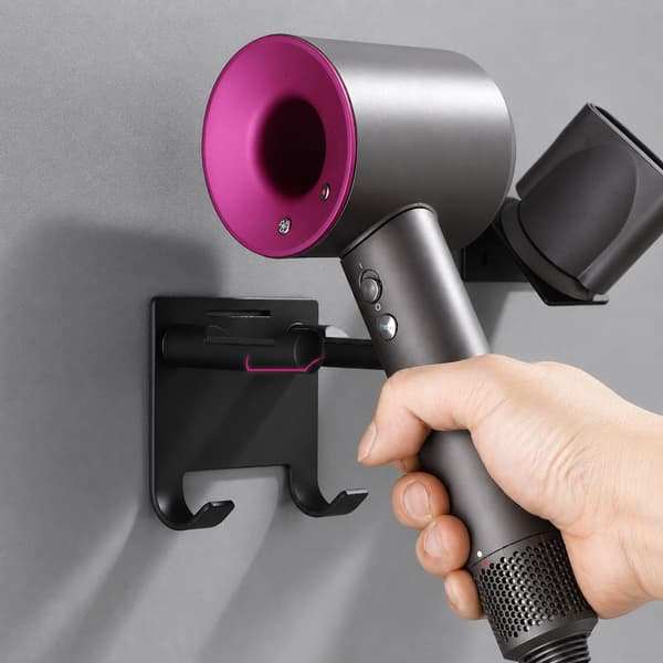 Universalholder til hårtørrer Black