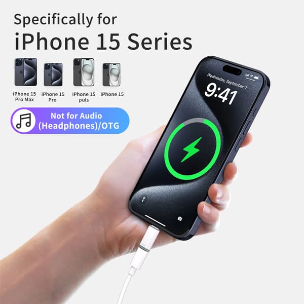 Lightning (hona) till USB-C (hane) adapter
