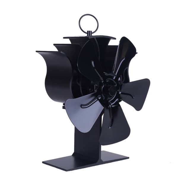 Komfyrvifte for bedre varmefordeling 5 blader Black