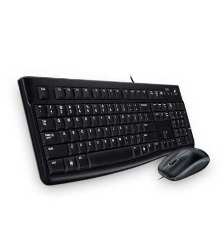 MK120 skrivebordssæt, sort (nordisk)
