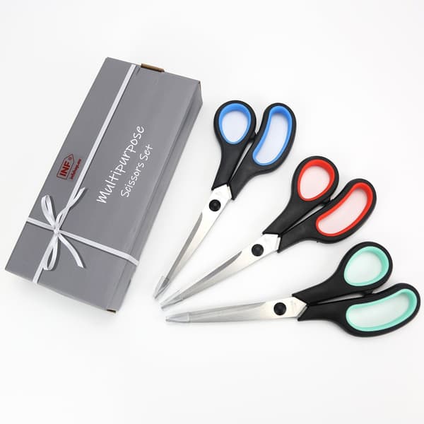 Multi-Function Saks 3-Pakning: Ultra-Skarpe 2,5 mm Blader med Myke Grep