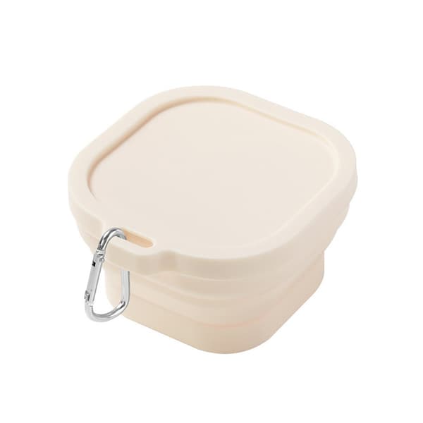 Sammenleggbar bolle - 400 ml silikonbolle White