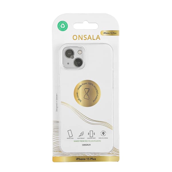 Mobildeksel Resirkulert TPU Transparent - iPhone 15 Plus
