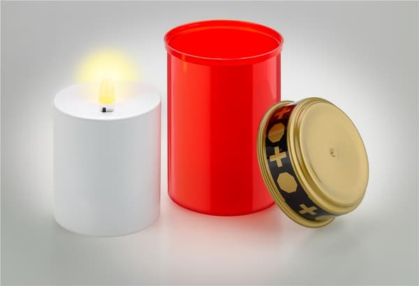LED gravljus med timer, rött