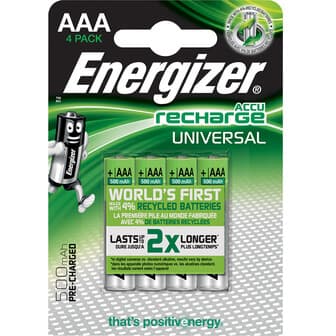 Batteri AAA/LR03 Oppladbart Ni-Mh 500mAh 4-pack