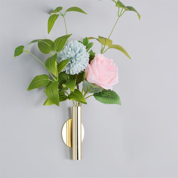 Vægmonteret tørret blomstervase