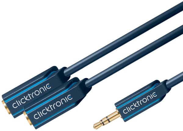 3,5 mm AUX-adapterkabel, stereo