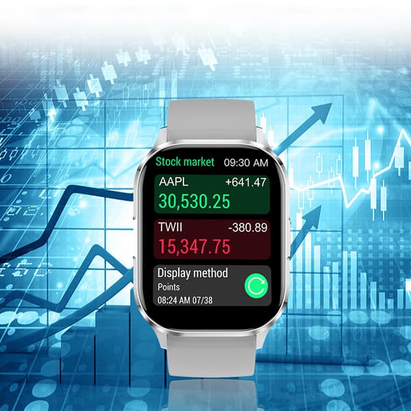 Smartwatch Vandtæt Bluetooth Smartwatch Silver