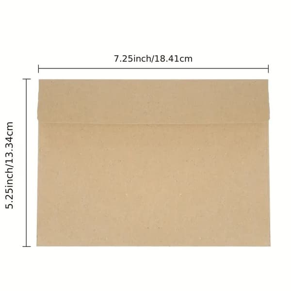 Rustika Kraftkuvert A4 (10,8x15,9 cm, 50-pack)