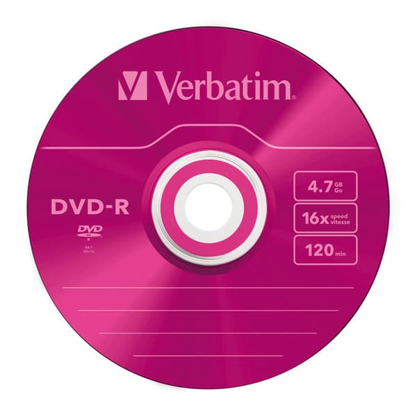 DVD-R 4,7GB 5-pk Slim Case