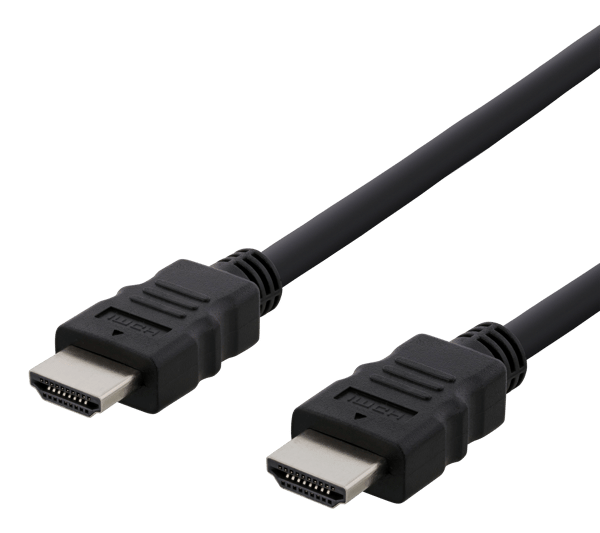 HDMI cable, HDMI High Speed w/Ethernet, CCS, 1,0m, black