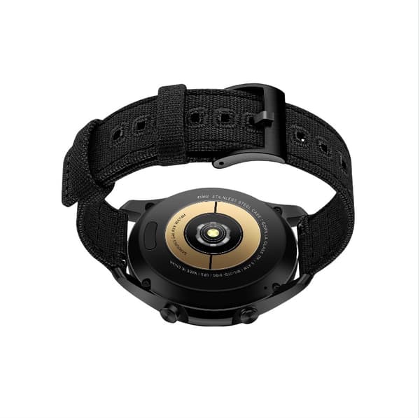 24 mm lærredsrem til Suunto 9 Black