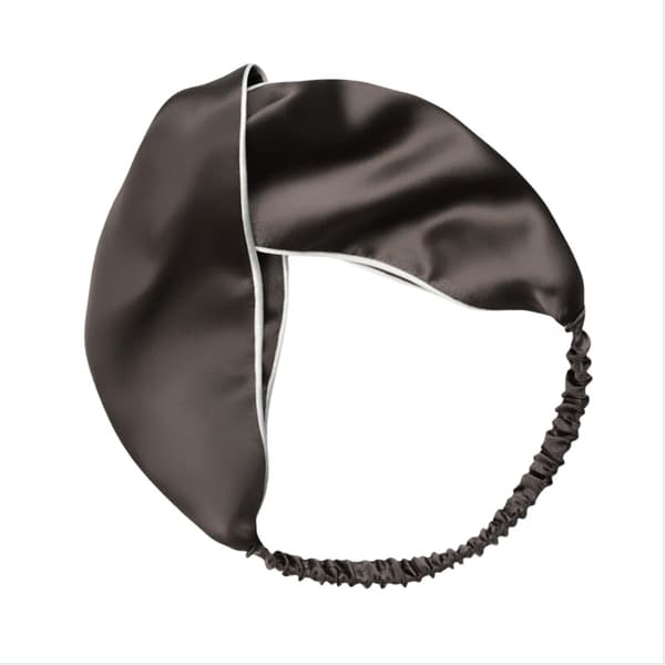 100% silkeshårband med bred brätte Brown