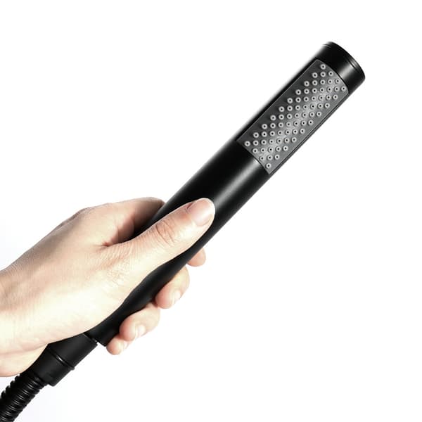 Brusehoved i rustfrit stål Black