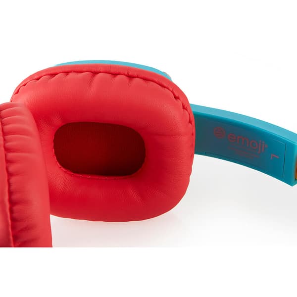Høretelefoner On-Ear Junior 85db Emoji Blå/Gul