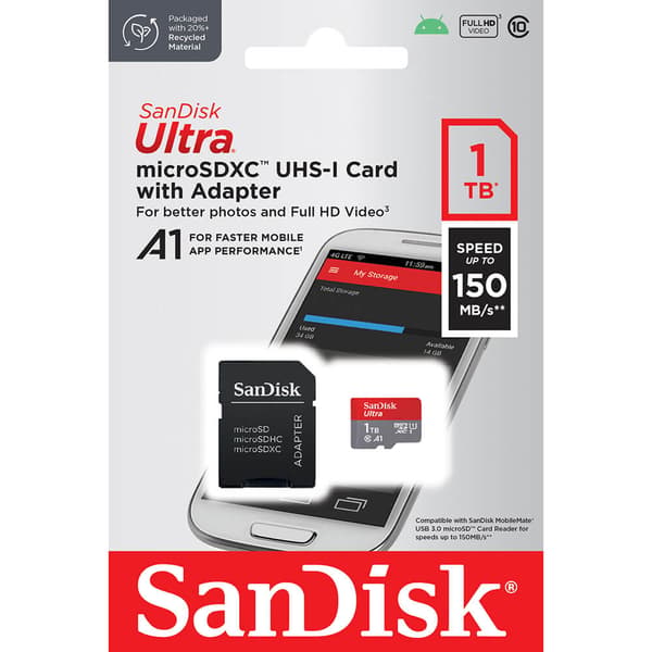MicroSDXC Mobile Ultra 1TB 150MB/s UHS-I Adapt