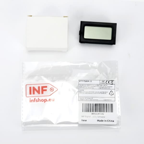 Mini LCD Hygrometer / Termometer Grå