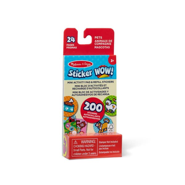 Sticker Wow! Mini Activity Pad & Refill Stickers : Pets