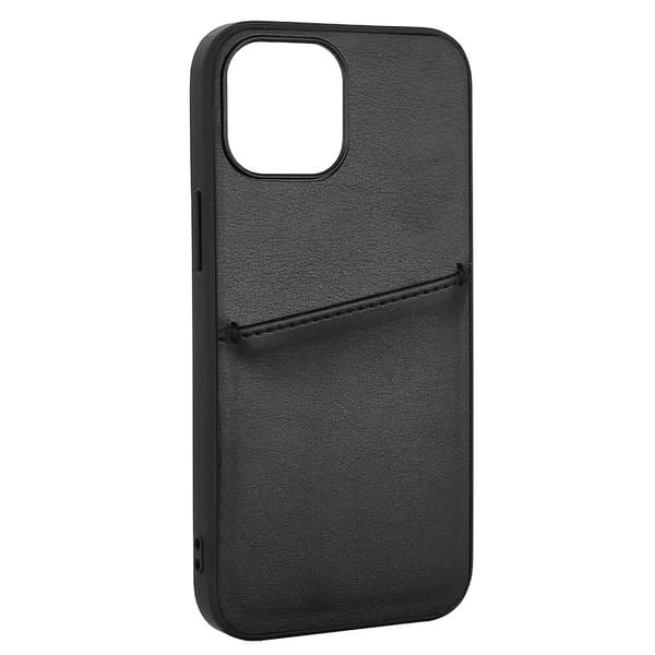 Mobilskal PU 1 Kort - iPhone 13 Mini Svart