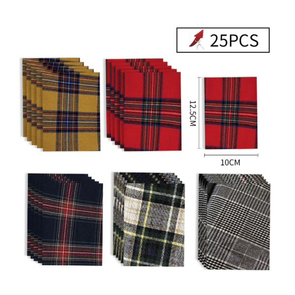 Stryka-på-lappar för kläder 25-pack MultiColor