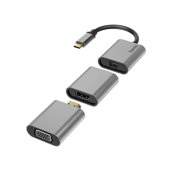 Adapter USB-C 6in1 mini-DP HDMI VGA